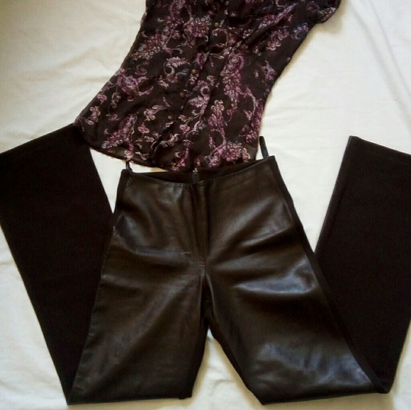 Isabel® Pants - Half leather half stretch.The perfect leather pant